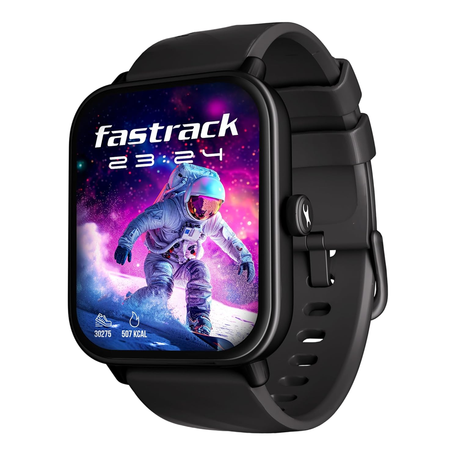 Fastrack Limitless Glide X 1.83" Smart Watch with Ultra UV HD Display, SpO2, Heart Rate & Sleep Tracking, Bluetooth Calling, 100+ Sports Modes, 5-Day Battery, Smartwatch for Men & Women (Black)