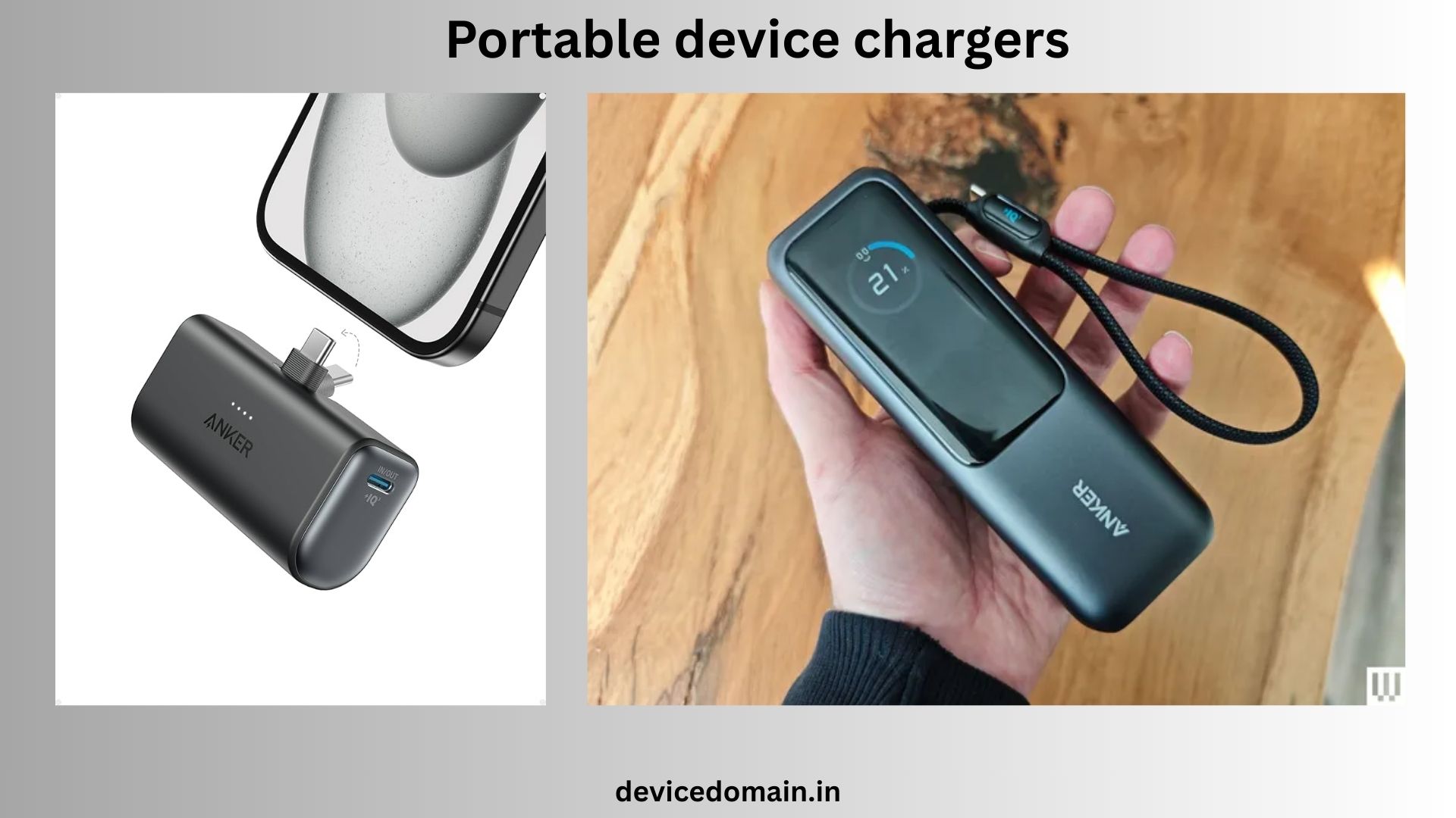 portable device chargers