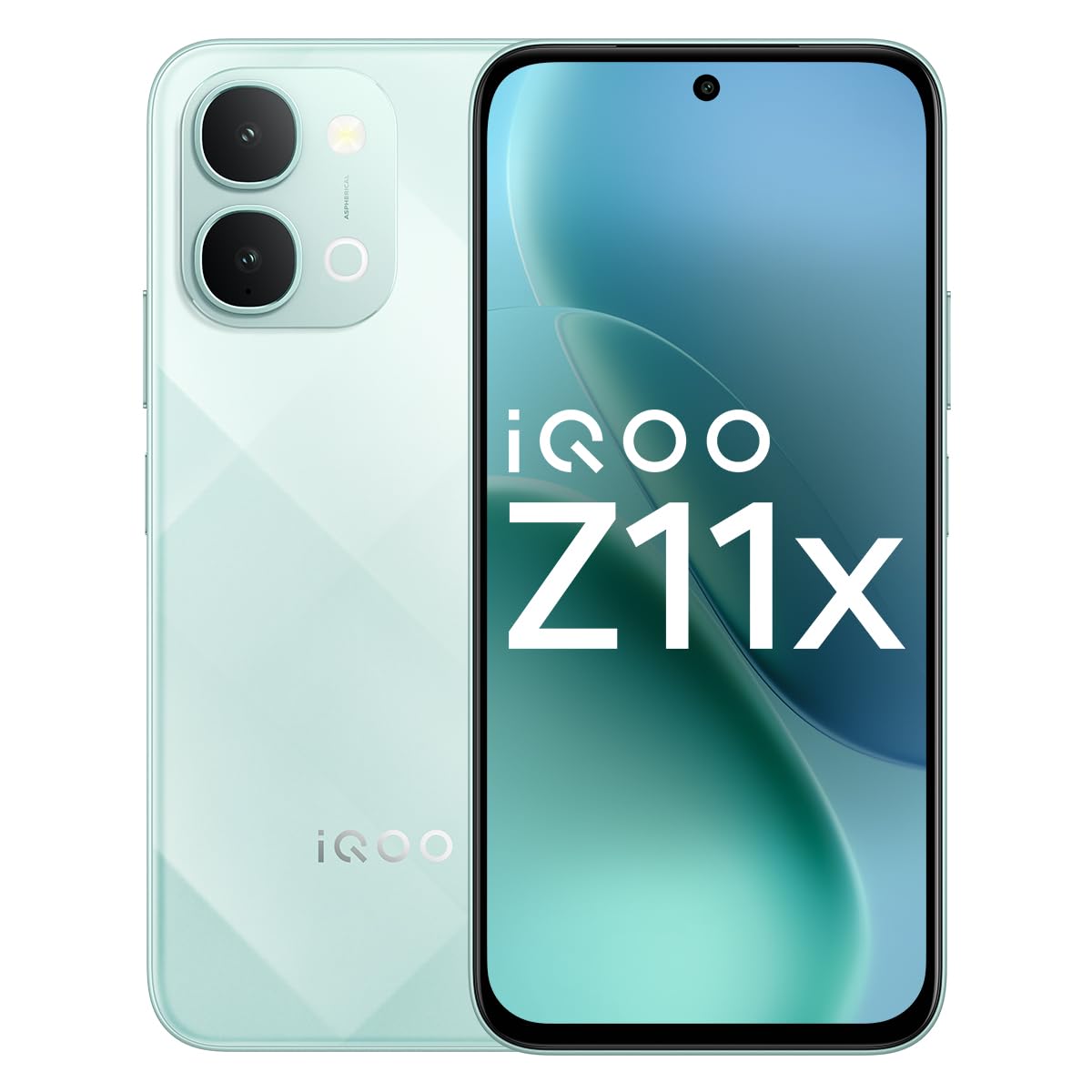 iQOO Z11x 5G (Prismatic Green, 6GB RAM, 128 GB Storage) | Dimensity 7400-Turbo Processor | 7200 mAh Battery Smartphone | Powered by OriginOS 6